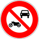 No motor vehicles - Proibido trânsito de veículos automotores